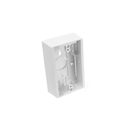 Leviton Electrical Box, Back Box Type, 1 Gang, Plastic, Rectangular Shape 42777-1WB